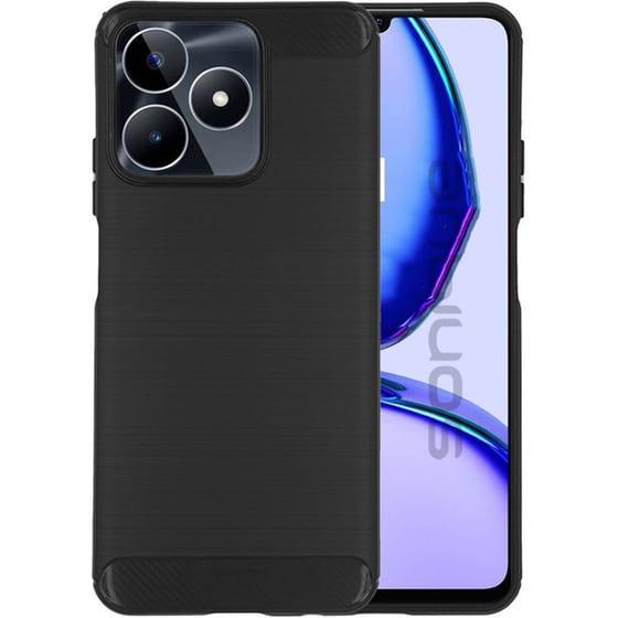 Θήκη Realme C51/ Realme C53 - Sonique Carbon Brushed Σιλικόνη - Μαύρο image 0