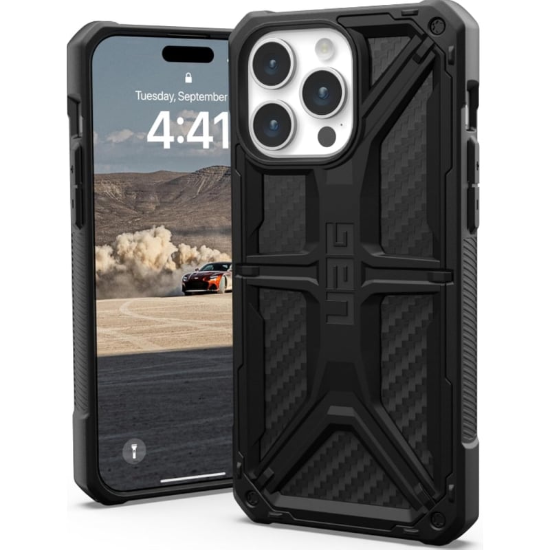 UAG Θήκη Apple iPhone 15 Pro Max - UAG Monarch - Carbon Fiber