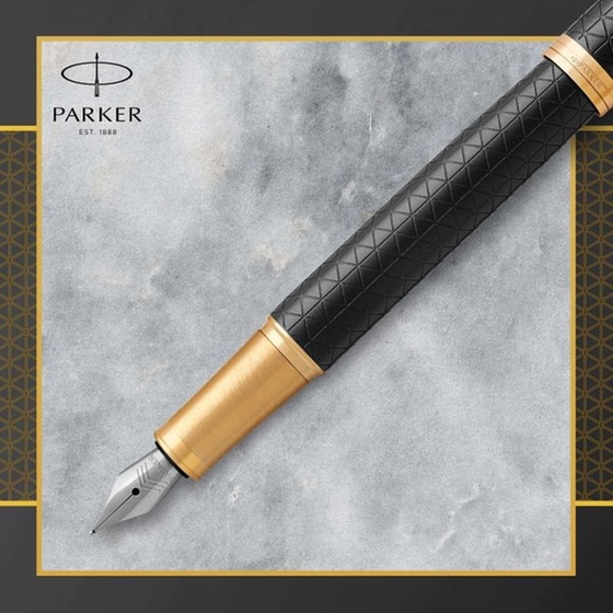 Στυλό&nbsp;Διαρκείας&nbsp;Parker&nbsp;Ι.&nbsp;Μ.&nbsp;Premium&nbsp;GT Black&nbsp;Gold image 6