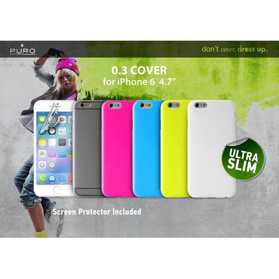 Θήκη iPhone 6/6S & Μεμβράνη οθόνης - Puro UltraSlim 0.3 Cover IPC64703BLK Μαύρο image 5