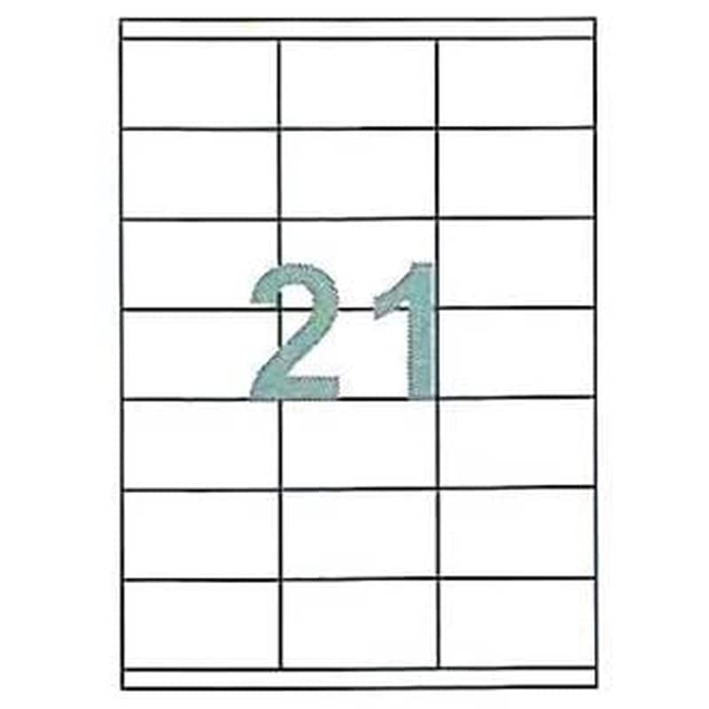 Αυτοκόλλητες Ετικέτες Next Fleks Λευκό (100 Φύλλα - 2.100 Τεμάχια )