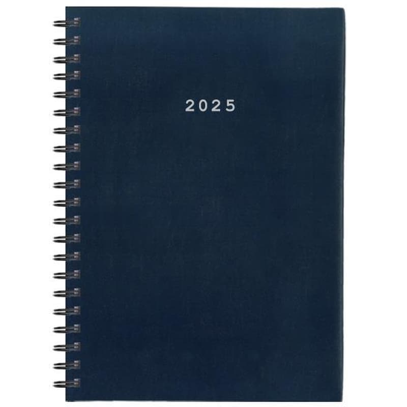 NEXT Ημερολόγιο Ημερήσιο 2025 Next Basic 12M Σπιράλ 17x25 cm Μπλε
