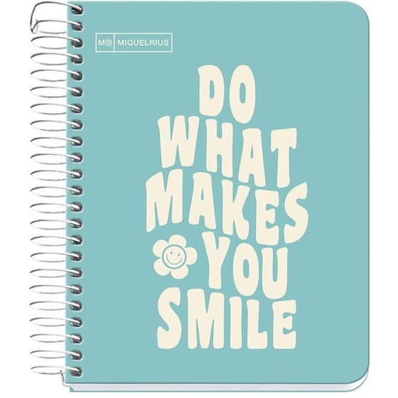 Τετράδιο Σπιράλ Miquelrius Α6 Messages Γαλάζιο 100 Φύλλων image 0