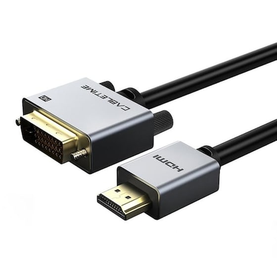 Cabletime Καλώδιο Hdmi 1.4 Σε Dvi 24+1 Av579, 1080p, 2m, Μαύρο image 0