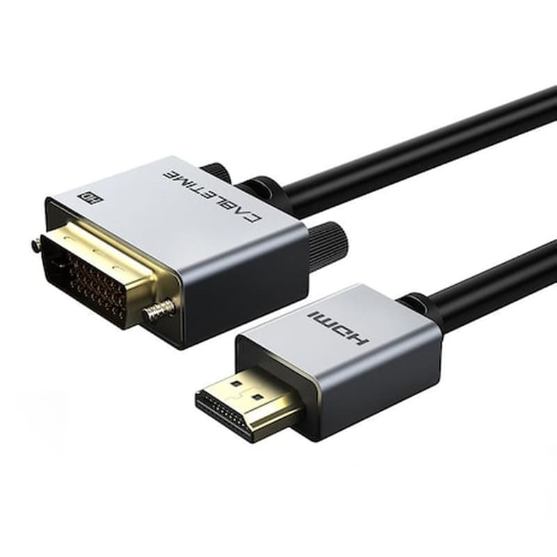 CABLETIME Cabletime Καλώδιο Hdmi 1.4 Σε Dvi 24+1 Av579, 1080p, 2m, Μαύρο