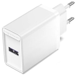 Φορτιστής Πρίζας Vention FACW0‑EU USB-A 22.5 W - Λευκό