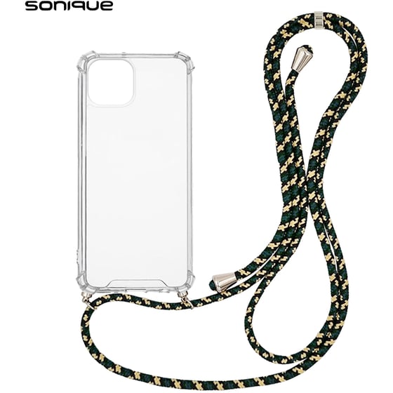 Θήκη Apple iPhone 14 - Sonique Armor Clear - Rainbow Πράσινο image 0