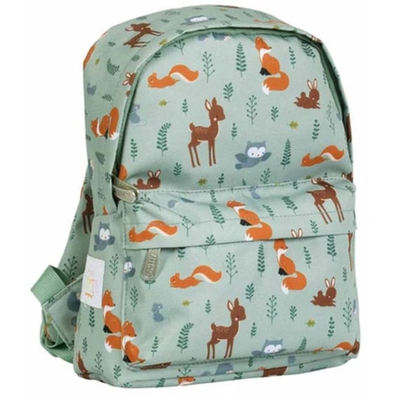 Τσάντα Πλάτης Α Little Lovely Company Forest Friends 2 Θηκών Πράσινο image 1
