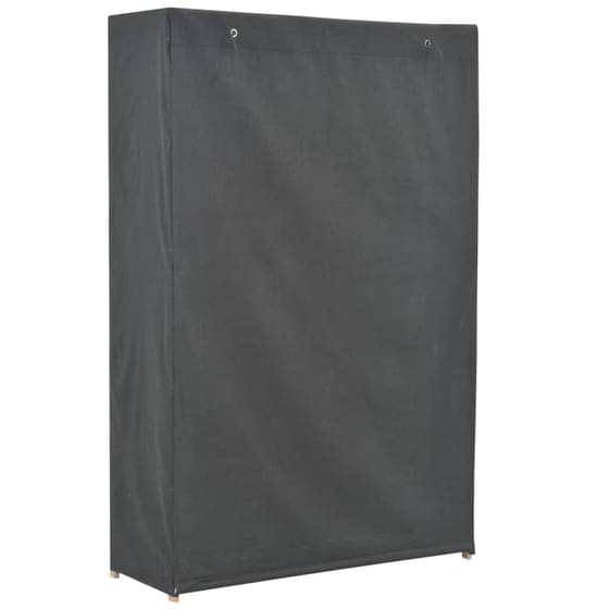 Ντουλάπα Vidaxl με 5 Ράφια Υφασμάτινη 110x40x170 cm - Γκρι image 1