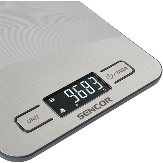 SENCOR SKS 8080 1gr/10kg Ασημί Ψηφιακή Ζυγαριά Κουζίνας image 2