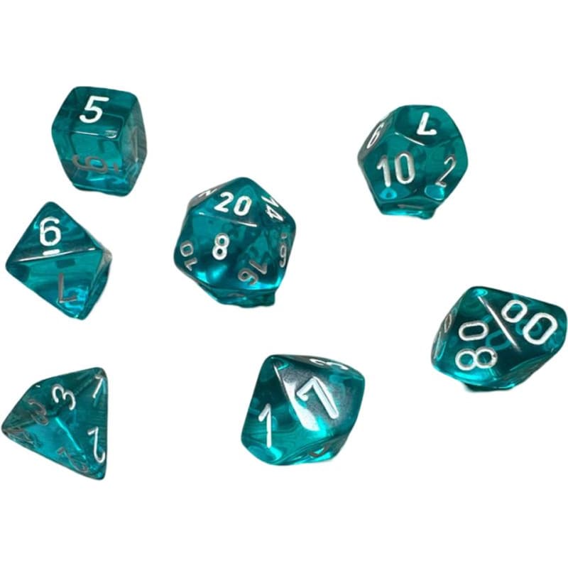 Chessex Translucent - Teal/White CHESSEX