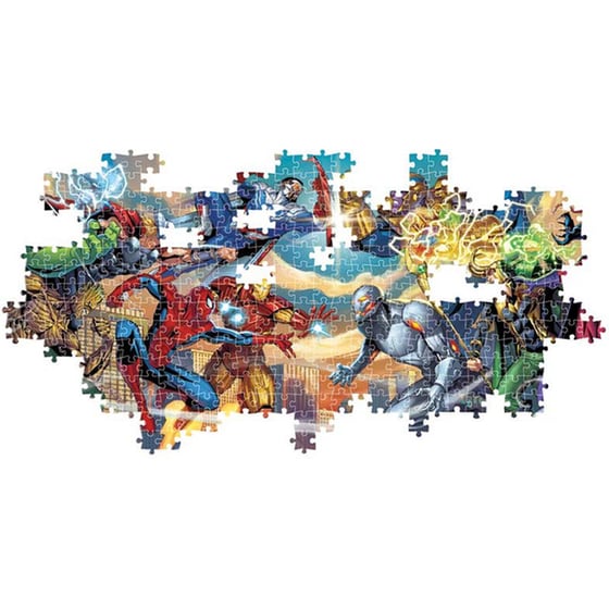 Παζλ Clementoni Panorama High Quality Collection Marvel Heroes vs Villains - Compact Box (1000 Κομμάτια) image 2