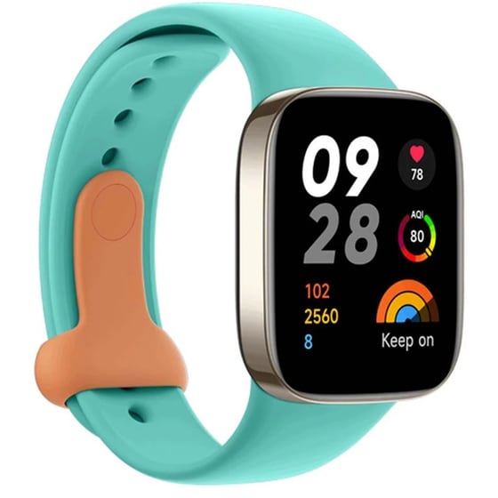 Λουράκι Xiaomi Silicone Strap για Xiaomi Redmi Watch 3 - Aqua Blue image 3