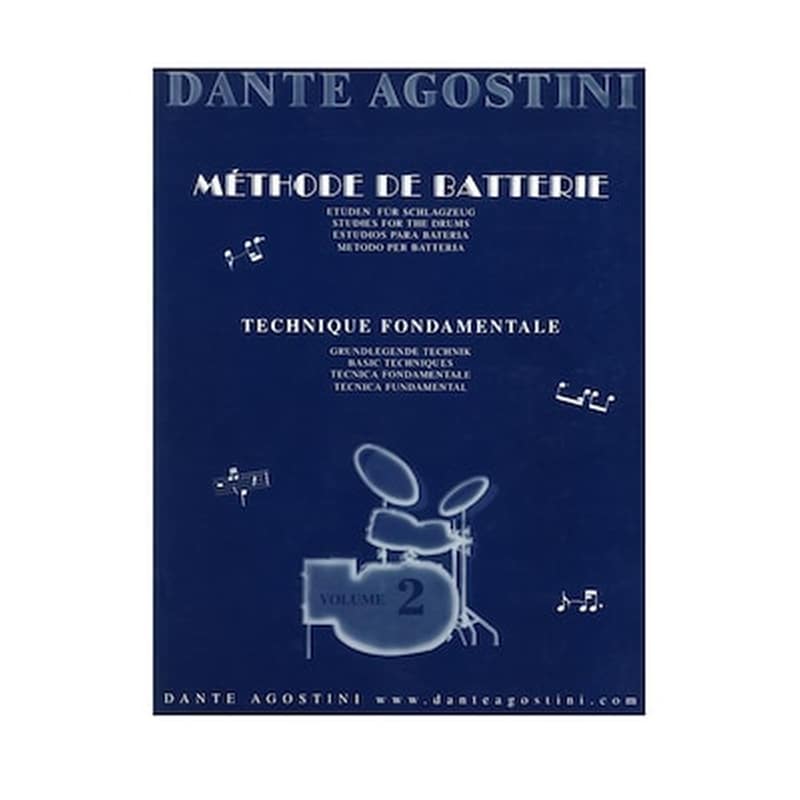 DANTE AGOSTINI Βιβλίο Για Drums Dante Agostini Methode De Batterie, Vol.2