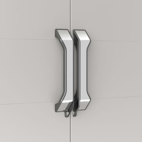 Ντουλάπα Keter Gear Δίφυλλη Πλαστική 68x39x182 cm - Γκρι/Μαύρη image 4
