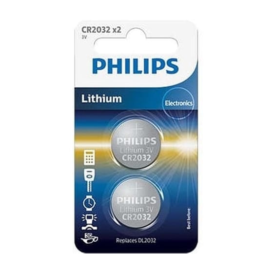 Μπαταριες Button Cell 2pcs Cr2032 Philips Bl Cr2032p2/01b 5x0,5x9,5cm image 0