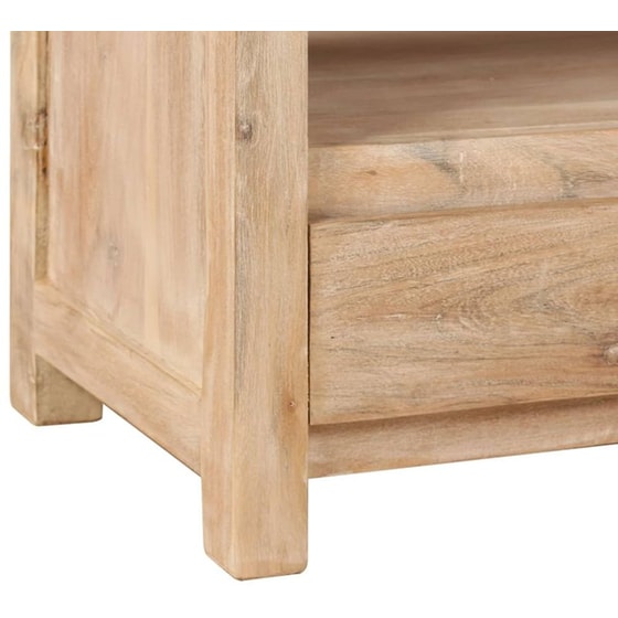 Έπιπλο Τηλεόρασης VidaXL από Ξύλο 90x30x55cm - Καφέ/Μπεζ image 3