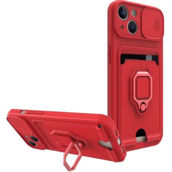 Θήκη Apple iPhone 14 Plus - Bodycell Multifunction - Κόκκινο image 0