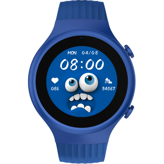 Smartwatch Kiddoboo x Lagenio WatchMe 4G K5 - Blue + Black Strap image 1