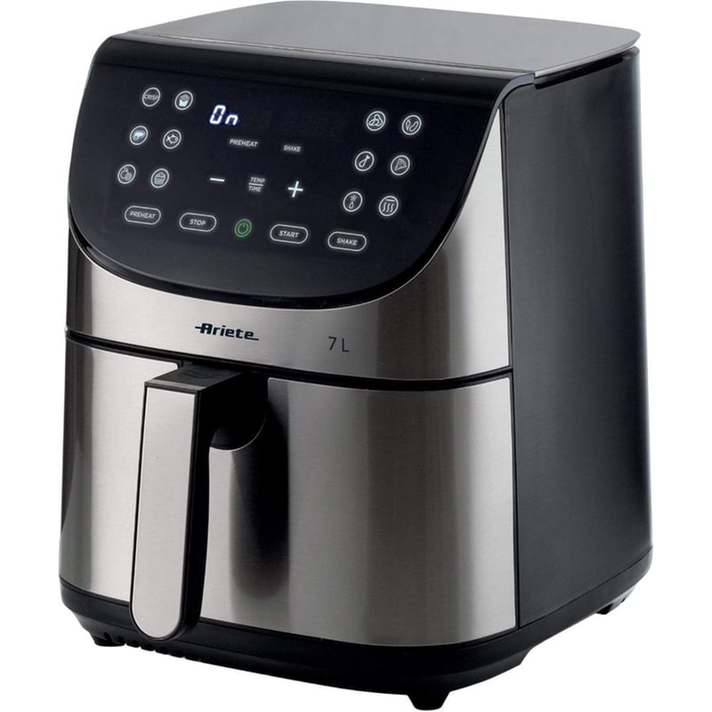 ARIETE ARIETE 4628/00 με Αποσπώμενο Κάδο 1800 W 7 L Μαύρο/Ασημί Φριτέζα Αέρος