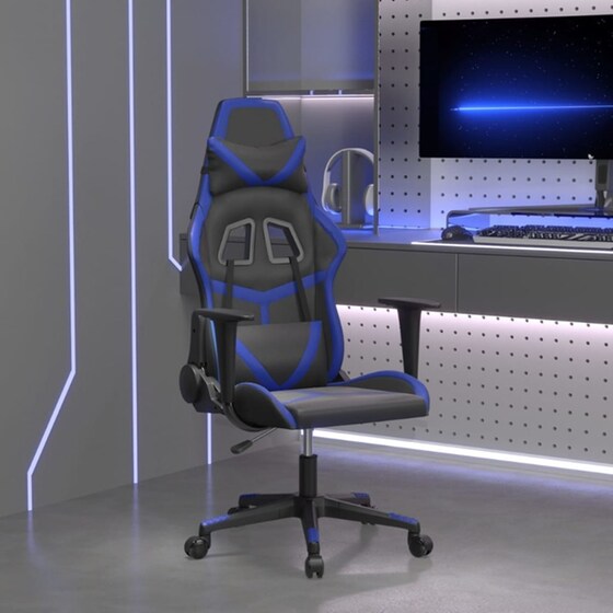 Καρέκλα Gaming VIDAXL 3143665 από Τεχνητό Δέρμα - Μαύρο / Μπλε image 9
