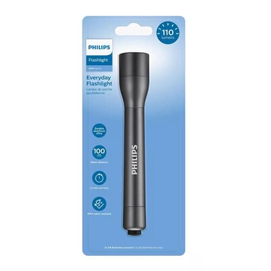 Philips Φορητός Φακός Led Sfl4002t-10, 4000 Series, 110lm, Μαύρος image 1