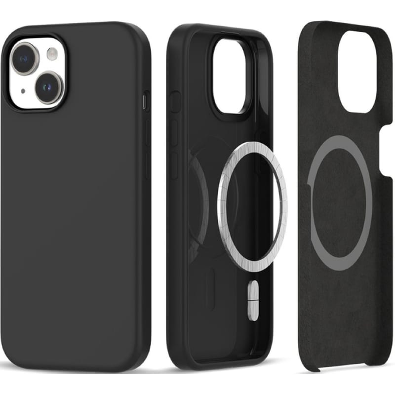 Θήκη Apple iPhone 15 - Tech-Protect Silicone Magsafe - Matte Black