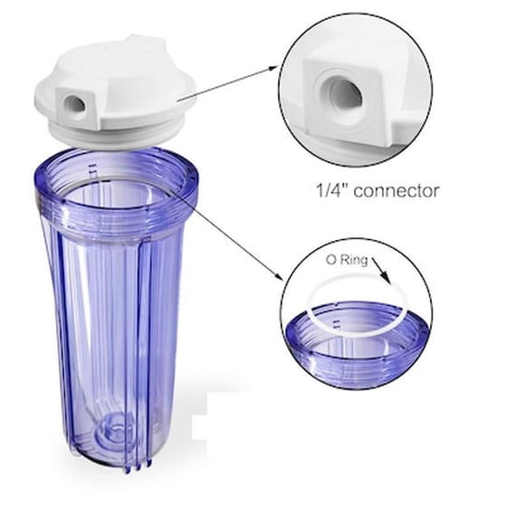 Eiger Μονή Συσκευή Φίλτρανσης Κάτω Πάγκου 10” – Διάφανη (έξοδος 1/4”) image 0