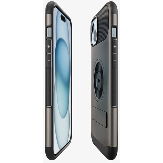 Θήκη Apple iPhone 15 - Spigen Slim Armor Magfit - Gunmetal image 1