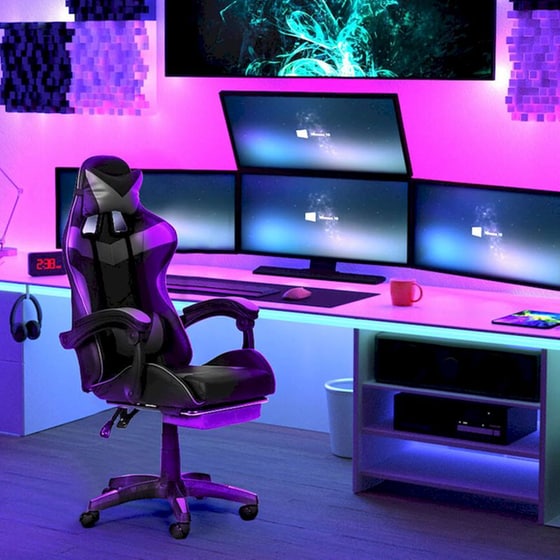 Καρέκλα Gaming/ Εργασίας Aria Trade RC-K-1970 - Μαύρη/ Γκρι image 13