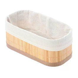 Καλάθι Αποθήκευσης Estia Bamboo Essentials 02-19648 19.5x10x8 cm - Μπεζ