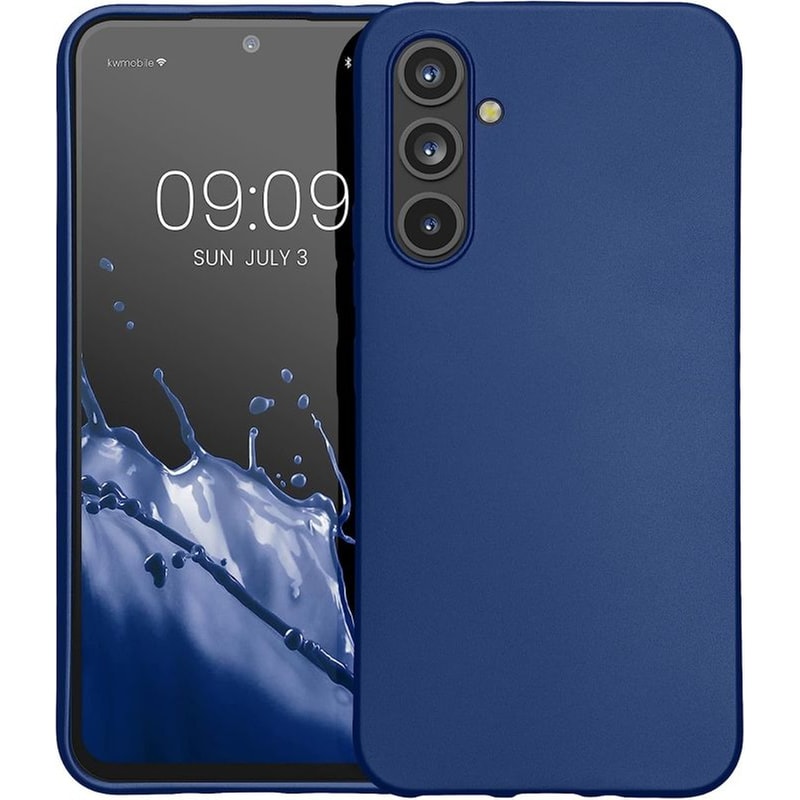 KWMOBILE Θήκη Samsung Galaxy A54 - KWmobile Θήκη Σιλικόνης - Metallic Blue