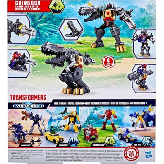 Φιγούρα Transformers Cyberworld Chomp & Battle Grimlock (G0748) image 5