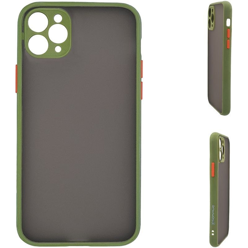 Θήκη Apple iPhone 11 Pro Max - Sonique Color Button Bumper - Πράσινο