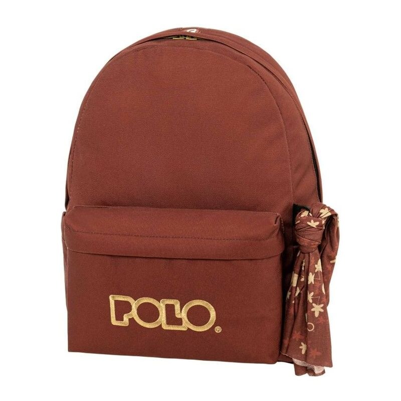 Τσάντα Polo Πλάτης Original Scarf Κεραμιδί-Χρυσό