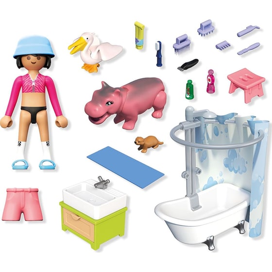 PLAYMOBIL®&nbsp; Animals & Friends: Ώρα για μπάνιο (71950) image 2