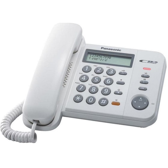 Ενσύρματο Τηλέφωνο Panasonic KX-TS580 - Λευκό image 0