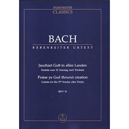 Βιβλίο Για Σύνολα Barenreiter Bach - Praise Ye God Thruout Creation Bwv 51 [pocket Score]