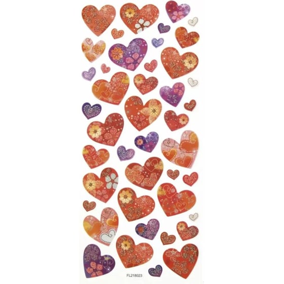 Σετ Αυτοκόλλητα Glitter, 5 Φύλλα 10x23 Εκ, Decodreams image 3