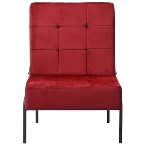 Vidaxl Καρέκλα Χαλάρωσης 65 X 79 X 87 Μπορντό Βελούδινη image 2