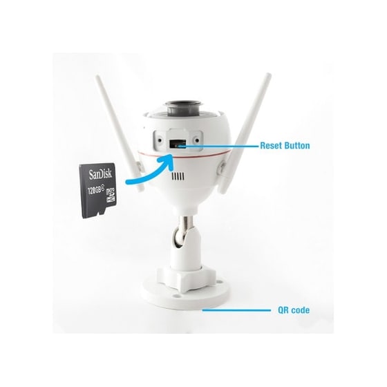 Ασύρματη IP Camera Ezviz EzTube Husky Air HD Dome με Απομακρυσμένη προβολή image 1