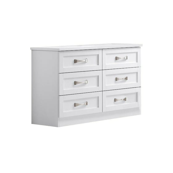 Ξύλινη Συρταριέρα Woodwell Life από Μοριοσανίδα 120x40x76cm - Λευκό image 0