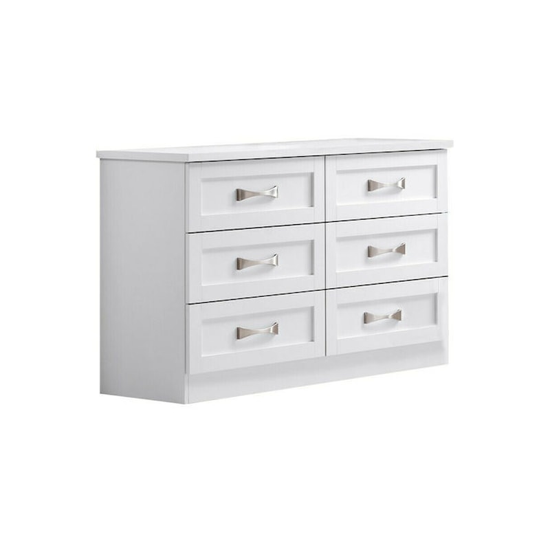 Ξύλινη Συρταριέρα Woodwell Life από Μοριοσανίδα 120x40x76cm - Λευκό