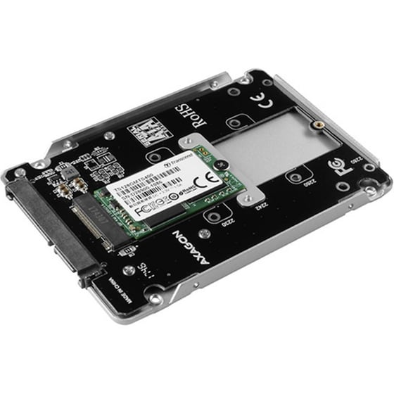 AXAGON RSS-M2SD SATA Adapter για M.2 SATA SSD έως 80mm Ασημί image 2
