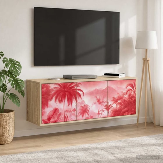 Έπιπλο Τηλεόρασης VidaXL AACHEN Επιτοίχιο 102 x 33 x 40 cm - Λευκό image 1