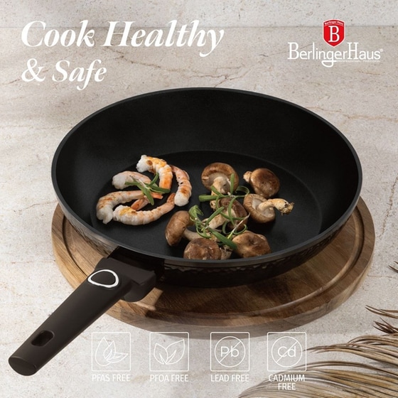 Σετ Μαγειρικά Σκεύη BERLINGER BH-8244 15  τμχ Μαύρο image 6