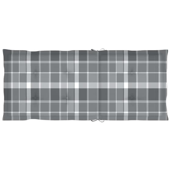 Καρέκλες Κήπου Vidaxl 4τμχ από Μασίφ Ξύλο Teak 57x71.5x109 cm - Καφέ/Γκρι image 7