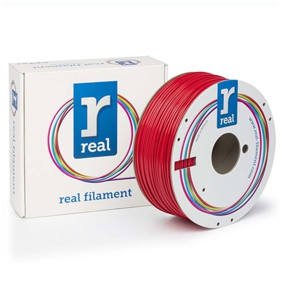 Real Filaments νήμα 3D εκτυπωτή ABS Plus - 1kg 1.75mm - Κόκκινο image 0