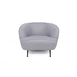 Πολυθρόνα 24mall Piccolino από Ύφασμα/Ξύλο 83x75x72 cm - Γκρι