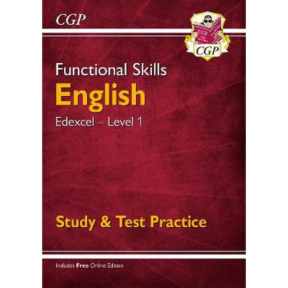 Functional Skills English: Edexcel Level 1 - Study & Test Practice image 0